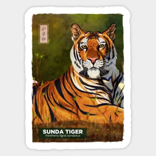 Sunda Tiger - White Sticker